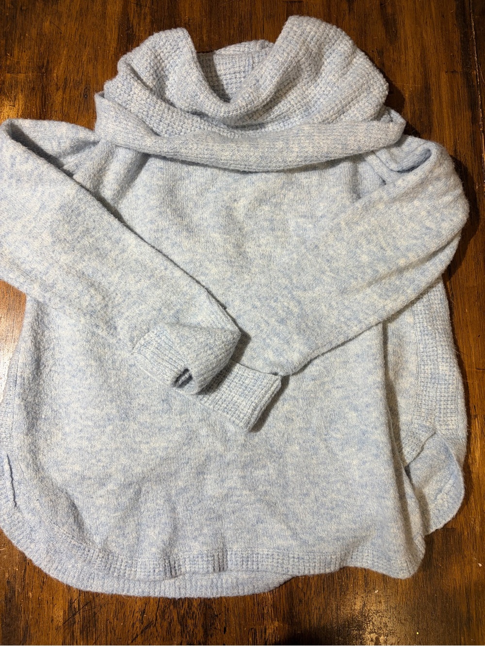 Style & Co. Light Blue Cowl Neck Sweater